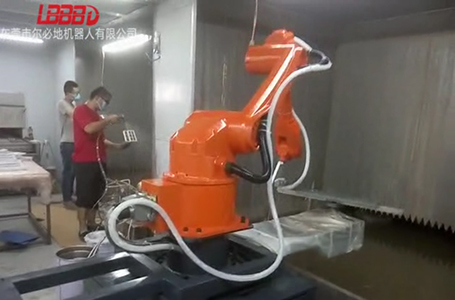 爾必地噴涂機器人空調蓋板噴涂案例